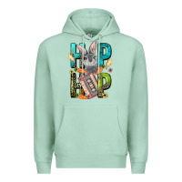 Seafoam Western hip hop Bunny Easter Day Premium Hoodie - LillyAllenDesigns