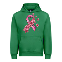 Emerald pink cancer ribbon Urban Hoodie - AdoDesignShop