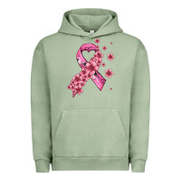 Pigment Oil Green pink cancer ribbon Urban Hoodie - AdoDesignShop