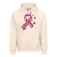 Sandshell pink cancer ribbon Urban Hoodie - AdoDesignShop