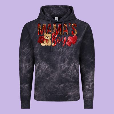 Mamas Boy With Leopard Mother's Day Vintage Hoodie Designed By Howdyjamesfarm