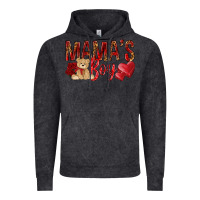 Vintage Black Mamas boy with leopard mother's day Vintage Hoodie - HowdyJamesFarm