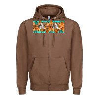Chestnut Goat Family Fall Zipper Hoodie - Artiststas
