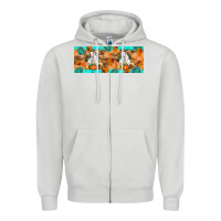 Dove Grey Goat Family Fall Zipper Hoodie - Artiststas