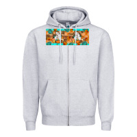 Heather Grey Goat Family Fall Zipper Hoodie - Artiststas