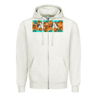 Oatmeal Heather Goat Family Fall Zipper Hoodie - Artiststas