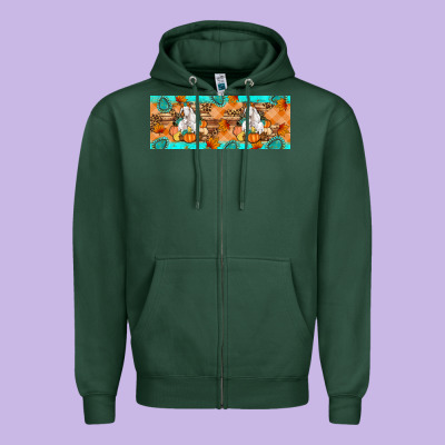 Goat Family Fall Zipper Hoodie Designed By Artiststas