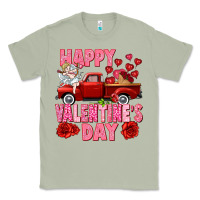 Matcha Happy Valentine's day red truck Classic Tee - HowdyJamesFarm
