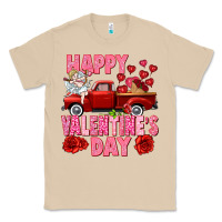 Mushroom Happy Valentine's day red truck Classic Tee - HowdyJamesFarm
