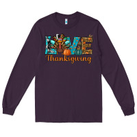 Plum love thanksgivings turkey Long Sleeve Tee - RanaPortraitStore