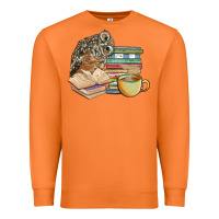 Carrot owl and books Premium Sweatshirt - BarkalooDesign