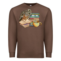 Chestnut owl and books Premium Sweatshirt - BarkalooDesign