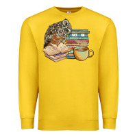 Lemon owl and books Premium Sweatshirt - BarkalooDesign