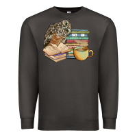 Smoke owl and books Premium Sweatshirt - BarkalooDesign