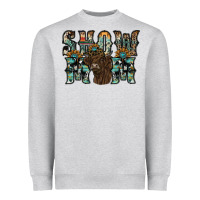 Heather Grey show mom highland cow Heavyweight Sweatshirt - SublimationCraftShop
