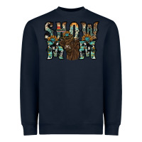 Navy show mom highland cow Heavyweight Sweatshirt - SublimationCraftShop