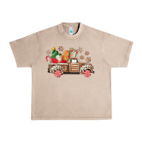 French Oak christmas gingerbread truck Urban Heavy Tee - CowGirlArtShop