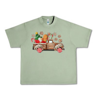 Oil Green christmas gingerbread truck Urban Heavy Tee - CowGirlArtShop