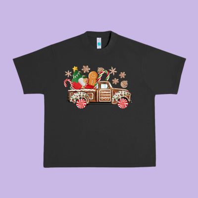 Christmas Gingerbread Truck Urban Heavy Tee Designed By Cowgirlartshop