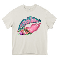 Cream Eared Turquoise Pink Easter Lips Heavy Core Tee - Bettercallsaul
