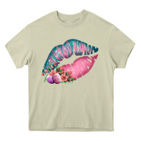 Mossy Eared Turquoise Pink Easter Lips Heavy Core Tee - Bettercallsaul