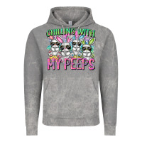 Cloud Rock Chilling with my peeps Easter bunnies Vintage Hoodie - CowGirlArtShop