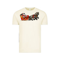 Vintage Arctic santa riding his sleigh with gifts Vintage Tee - CowGirlArtShop