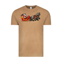 Vintage Camel santa riding his sleigh with gifts Vintage Tee - CowGirlArtShop