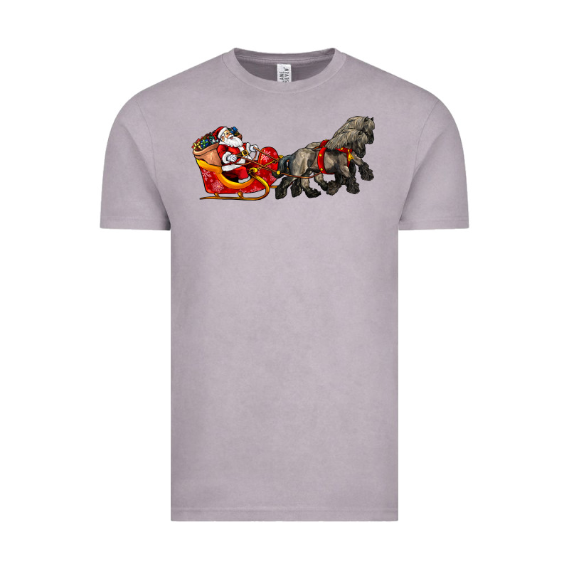 Santa Riding His Sleigh With Gifts Vintage Tee by CowGirlArtShop | Teevron