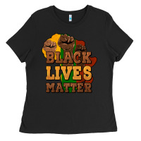 Black black lives matter Ladies Tee - NancyCooperArtShop