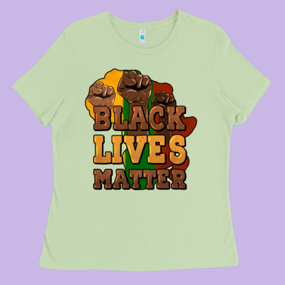 Black Lives Matter Ladies Tee Designed By Nancycooperartshop