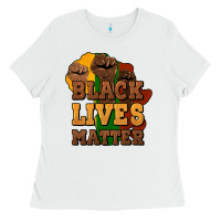 White black lives matter Ladies Tee - NancyCooperArtShop