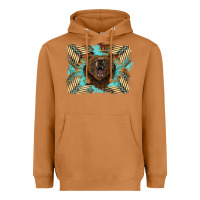 Meerkat bear native American background Heavyweight Hoodie - BarkalooDesign