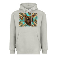 Moon Dust bear native American background Heavyweight Hoodie - BarkalooDesign