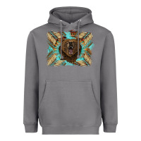 Storm bear native American background Heavyweight Hoodie - BarkalooDesign