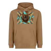 Toasted Coconut bear native American background Heavyweight Hoodie - BarkalooDesign