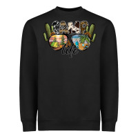 Black camp life Heavyweight Sweatshirt - SublimationCraftShop