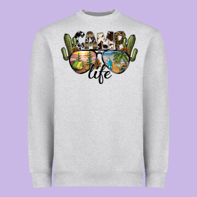 Camp Life Heavyweight Sweatshirt Designed By Sublimationcraftshop