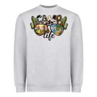 Heather Grey camp life Heavyweight Sweatshirt - SublimationCraftShop
