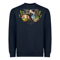 Navy camp life Heavyweight Sweatshirt - SublimationCraftShop