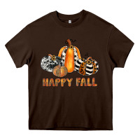 Chocolate Brown happy fall Heavy Core Tee - JahusDesignShop