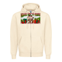 Sandshell Stocked christmas farm Zipper Hoodie - Artiststas