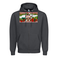 Smoke Stocked christmas farm Zipper Hoodie - Artiststas