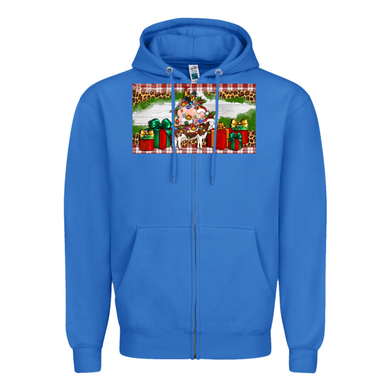 Stocked Christmas Farm Zipper Hoodie by Artiststas | Teevron