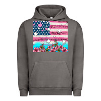 Pigment Tornado american flag and teeth with flowers Urban Hoodie - AdoDesignShop