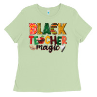 Matcha black teacher magic Ladies Tee - NancyCooperArtShop