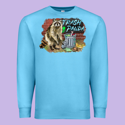 Raccoon Trash Panda Premium Sweatshirt Designed By Barkaloodesign