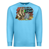 Ocean Blue raccoon trash panda Premium Sweatshirt - BarkalooDesign