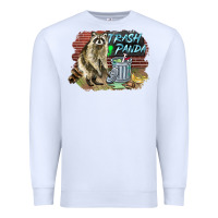 White raccoon trash panda Premium Sweatshirt - BarkalooDesign