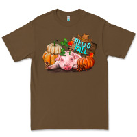 Cacao Hello fall pig Premium Tee - RanaPortraitStore